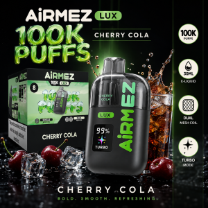 AiRMEZ Lux 100K Cherry Cola 30 ml z Dual Mesh Coil i trybem Turbo