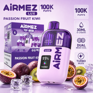 AiRMEZ Lux 100K Passion Fruit Kiwi 30 ml z Dual Mesh Coil i trybem Turbo