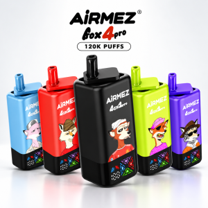 AiRMEZ Fox 4in1 Pro 120K Puffs – Animation Smart Screen, 4 smaki
